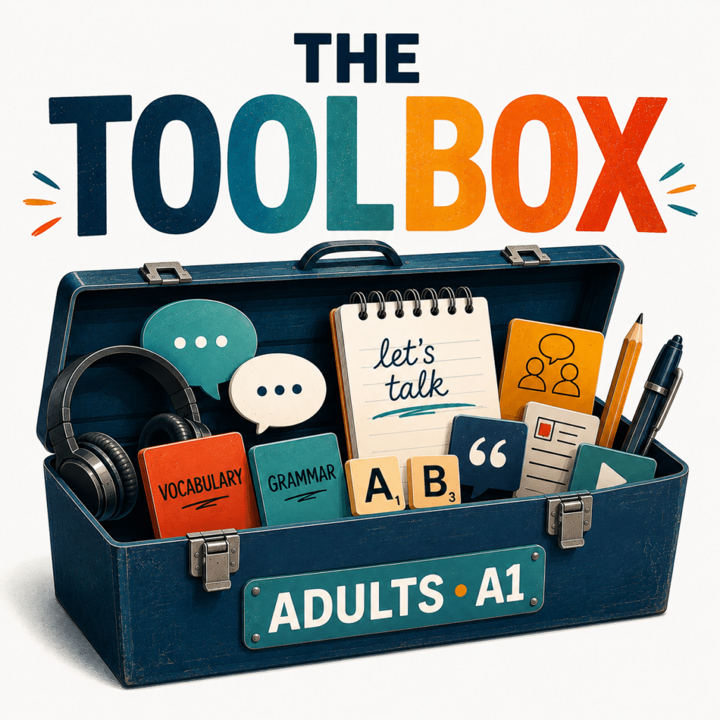 The Toolbox – A1 English course for adults in Sabadell