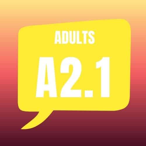 A2.1 - English for Adults