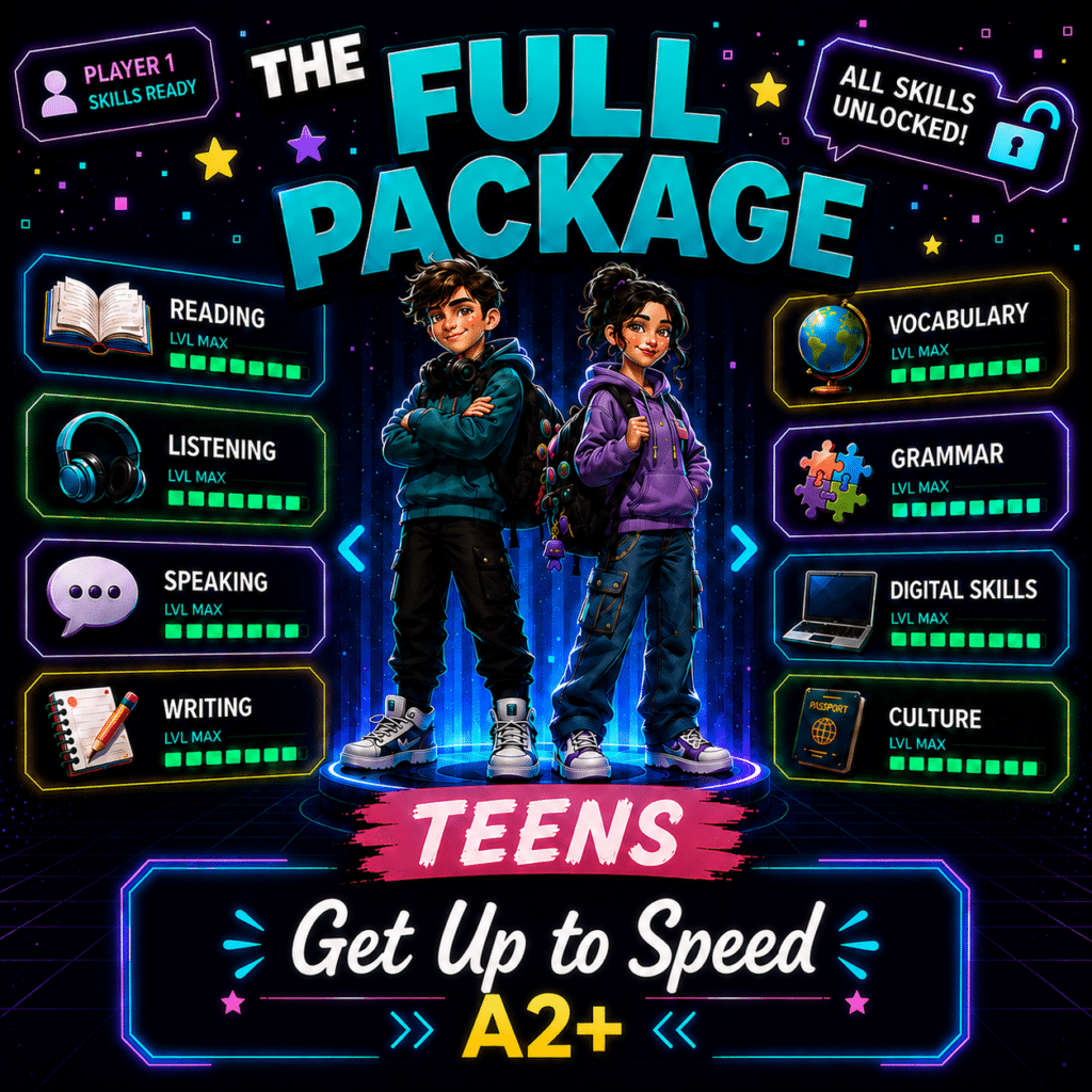 Get Up to Speed – curs d’anglès A2+ per a adolescents d’ESO a Barcelona