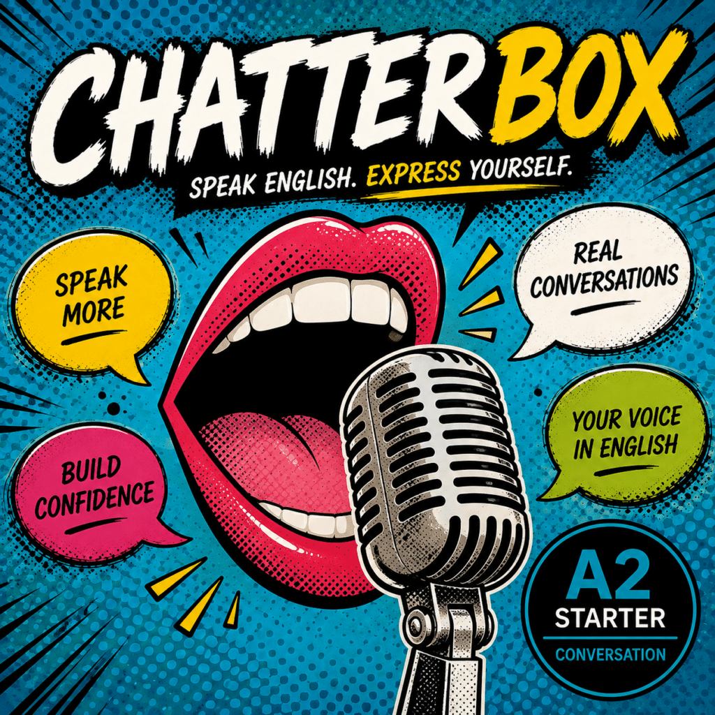 Chatterbox Starter – A2 English conversation classes for adults in Sabadell