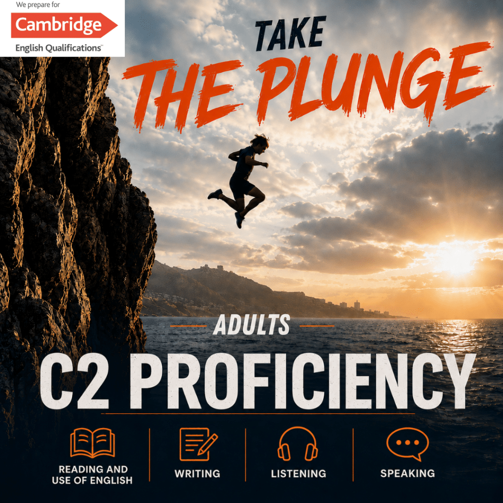 Curso de preparación Cambridge C2 Proficiency en Barcelona – Take the Plunge
