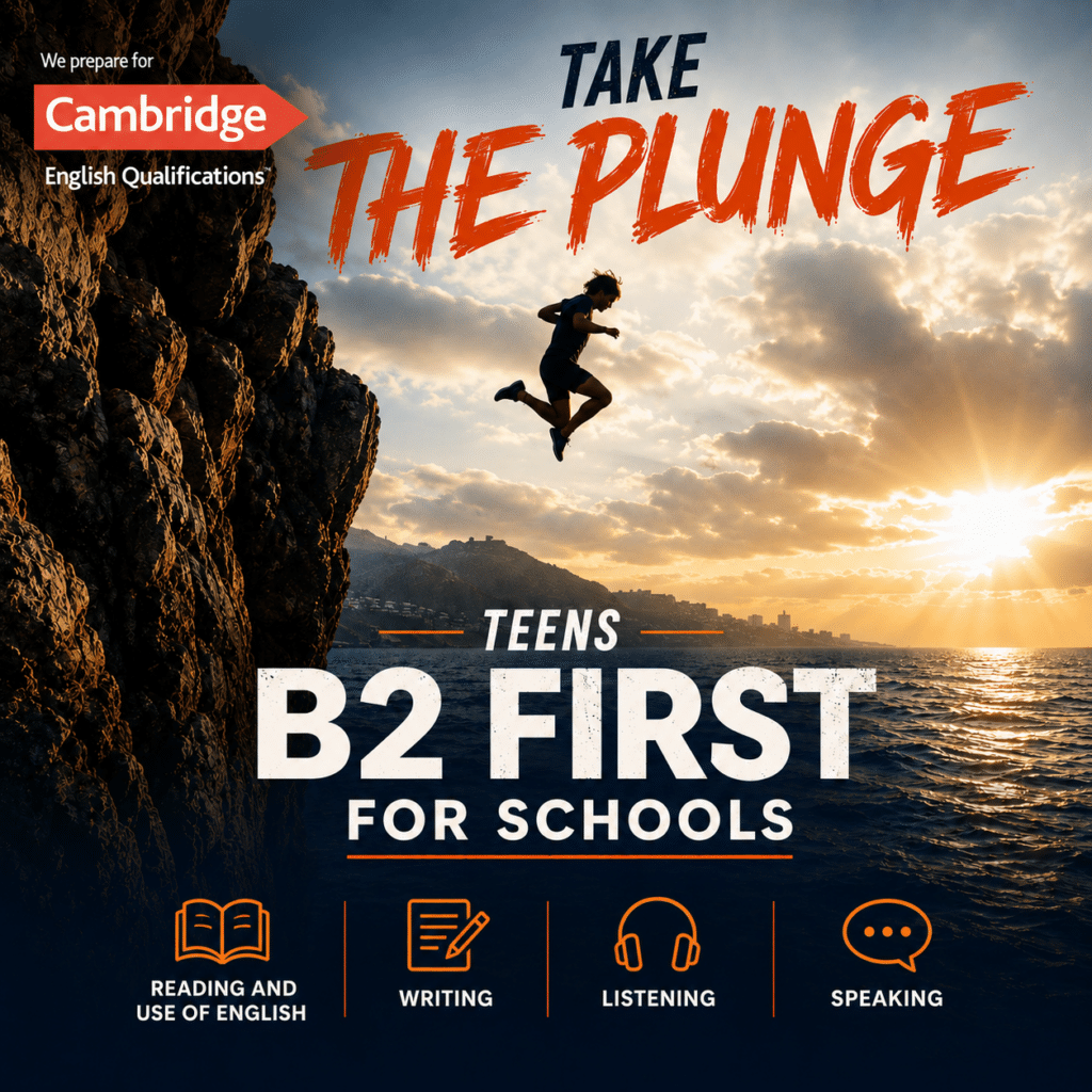 Take the Plunge – curso de preparación Cambridge B2 First for Schools en Barcelona