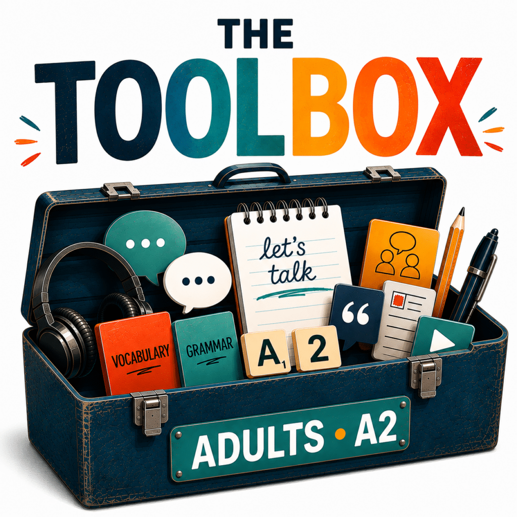 The Toolbox – A2 English course for adults in Sabadell