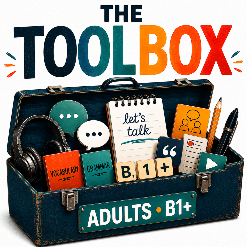 The Toolbox – B1+ English course for adults in Sabadell